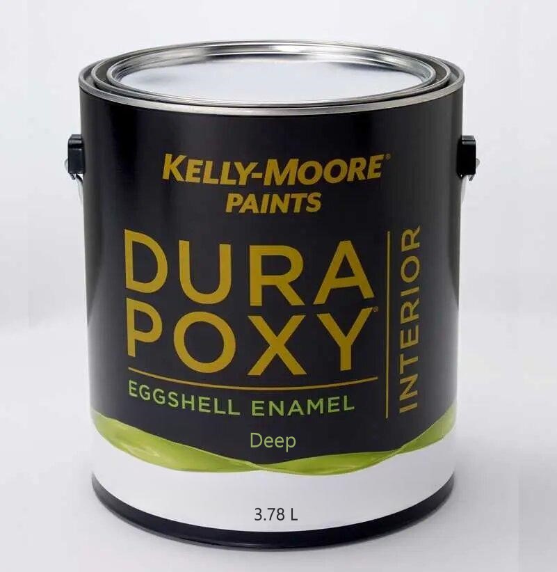 Краска антивандальная интерьерная KELLY-MOORE DuraPoxy (цвет- deep base, eggshell), банка 3,78л