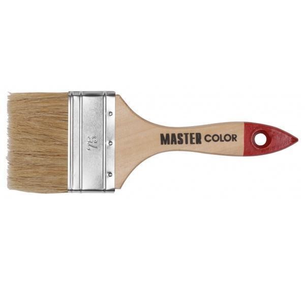 Кисть флейц., ширина 100 мм,  натур. щетина, 55% топс, лакиров.ручка