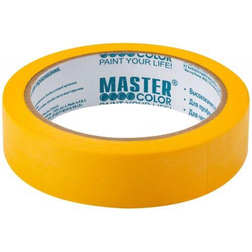 Лента малярная золотистая, рисовая бумага, 24 мм x 25 м, термостойкость до 100°C, УФ-стойкость до 30