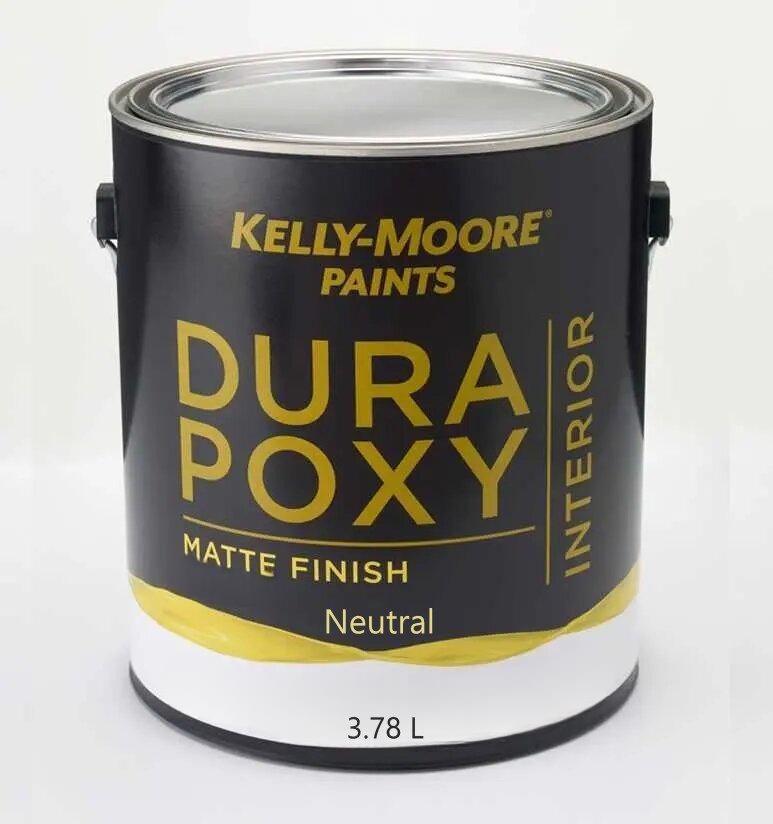 Краска антивандальная интерьерная KELLY-MOORE DuraPoxy (цвет- neutral base, matte), банка 3,78л