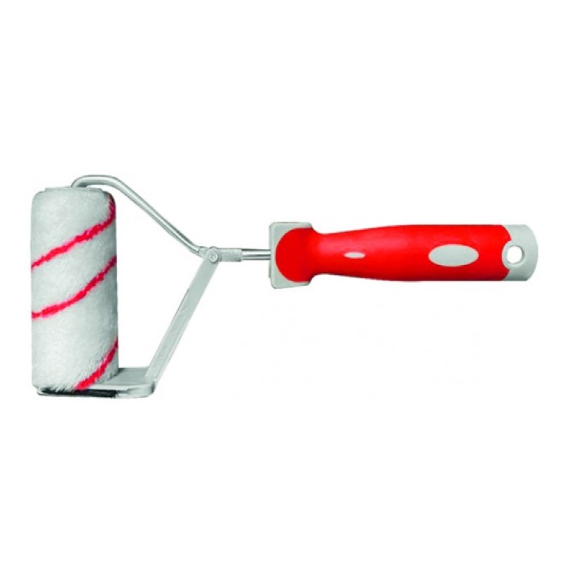 Ролик окантовочный, 10 см, ядро 30, полиакрил, ворс 11 мм, 2-К ручка