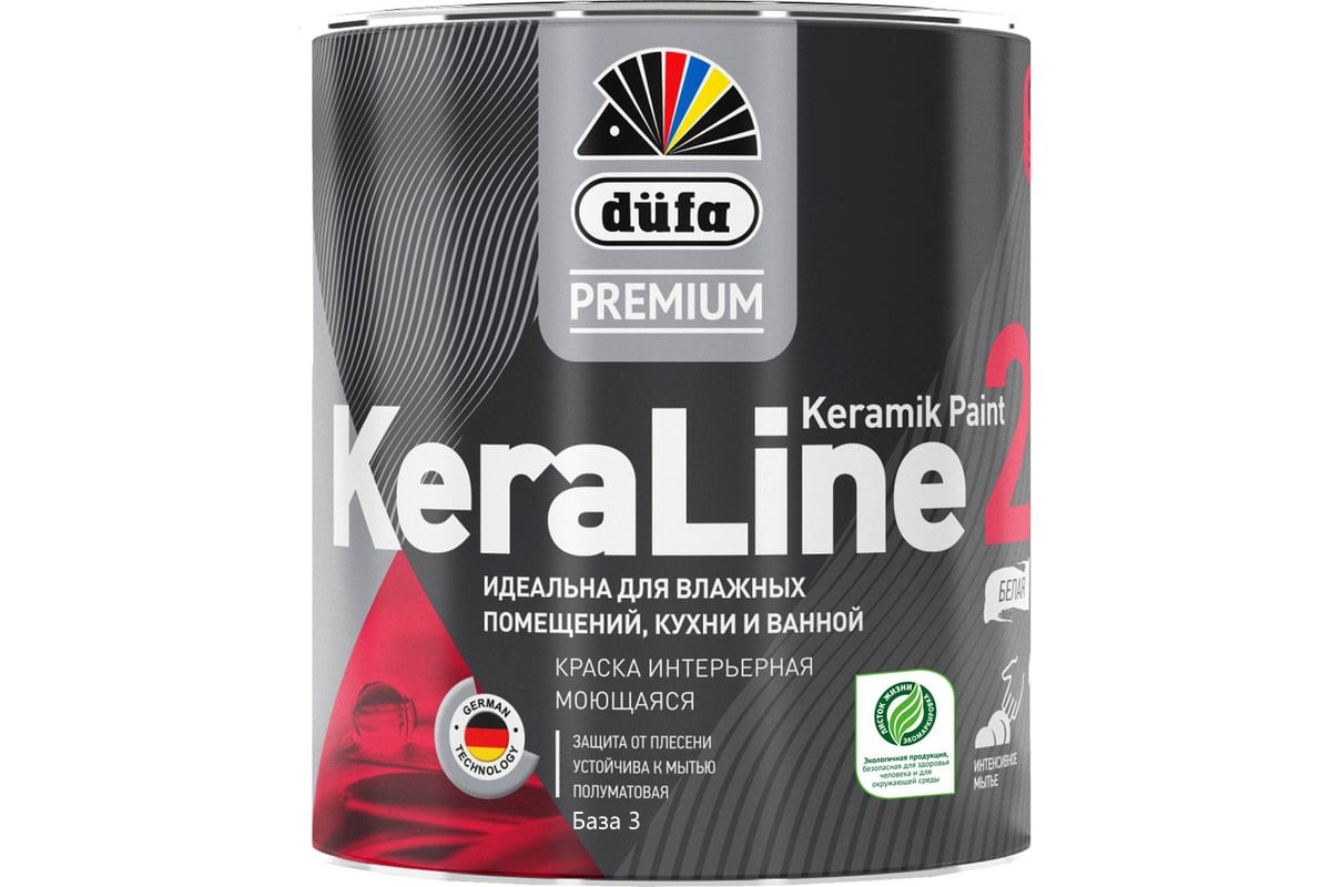 DufaPremium ВД краска KeraLine 20  база3  0,9л
