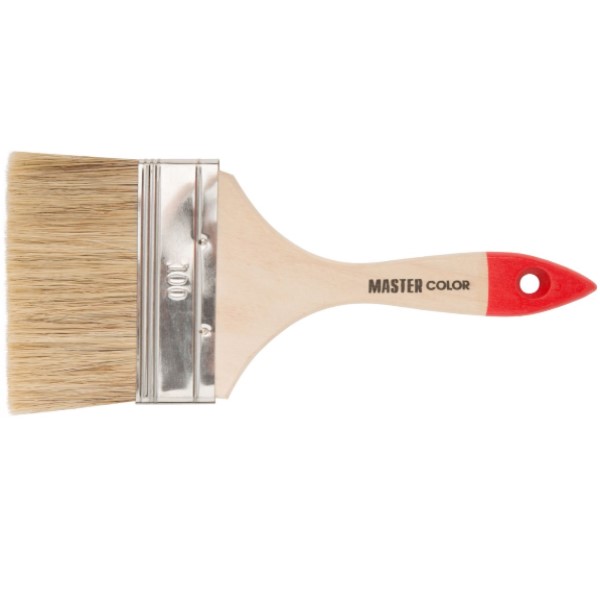 Кисть флейцевая, ХАЛЯЛЬ, ширина 100 мм, 30%  светлый конский волос + 70% ПЭТ