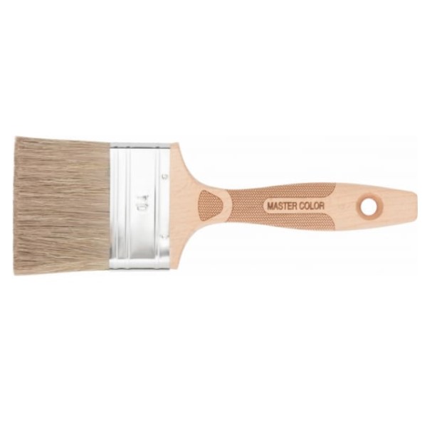 Кисть флейц., ширина 70 мм, толщ. 11 мм, 70% ПЭT/30% натур. щетина, ручка тверд.дерева