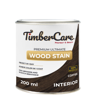 Тонирующее масло TimberCare Wood Stain (цвет- Кофе- Coffee), банка 0,2л