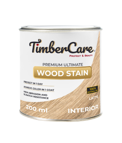 Тонирующее масло TimberCare Wood Stain (цвет- Латте- Latte), банка 0,2л