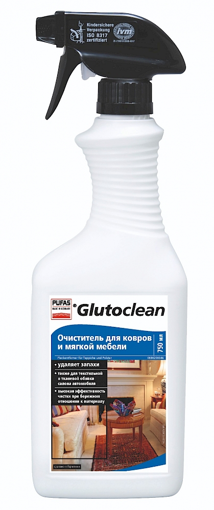 Средство PUFAS Glutoclean очиститель для ковров и мягкой мебели 6*750мл