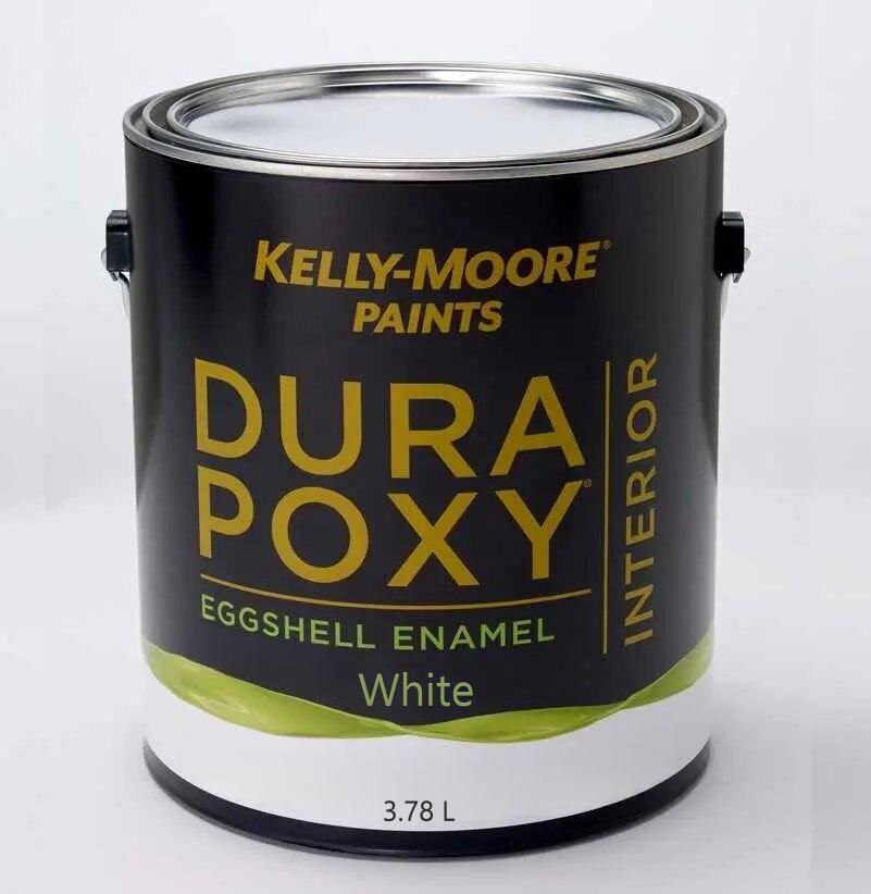Краска антивандальная интерьерная KELLY-MOORE DuraPoxy (цвет- white base, eggshell), банка 3,78л
