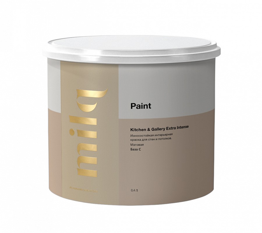 Краска водно-дисперсионная Milq Kitchen & Gallery Extra Intense база C 0,4 л