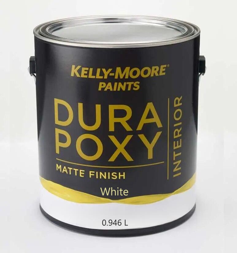 Краска антивандальная интерьерная KELLY-MOORE DuraPoxy (цвет- white base, matte), банка 0,946л