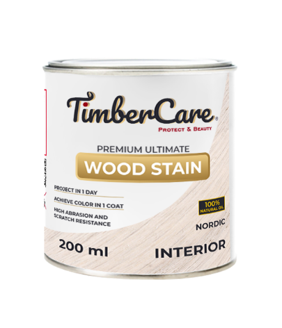 Тонирующее масло TimberCare Wood Stain (цвет- Скандинавский- Nordic), банка 0,2л