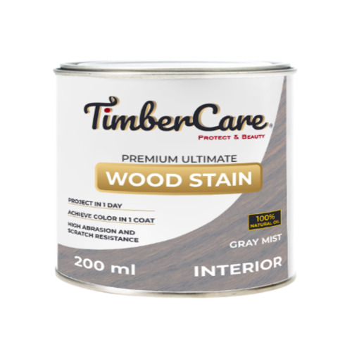 Тонирующее масло TimberCare Wood Stain (цвет- Серая дымка- Gray mist), банка 0,2л