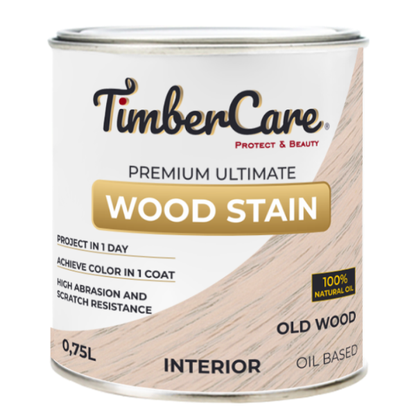 Тонирующее масло TimberCare Wood Stain (цвет- Старинное дерево- Old wood), банка 0,75л