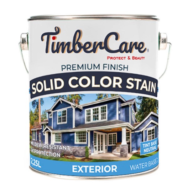 Покрытие суперстойкое кроющее TimberCare Solid Color Stain (цвет- Белый- White base), банка 2,375л