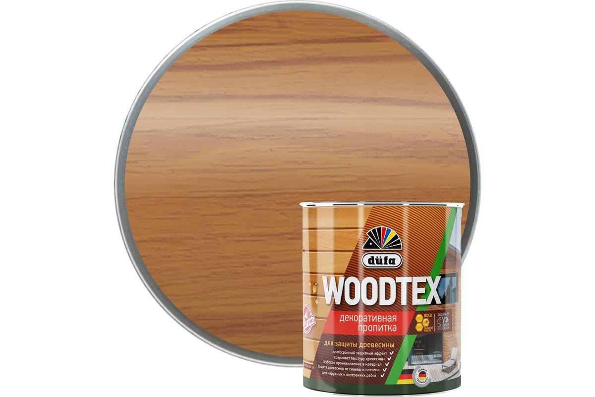 Dufa Пропитка WOOD TEX тик  0,9л
