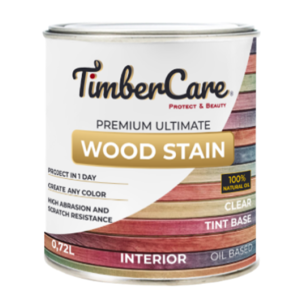 Тонирующее масло TimberCare Wood Stain (цвет- прозрачный- Clear-Tint base), банка 0,72л