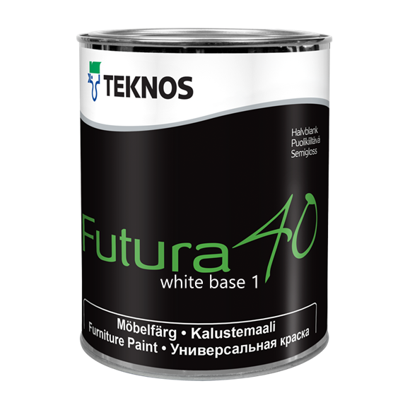 FUTURA 40 WHITE BASE PAINT 1 полиуретановая тиксотроп.лаковая краска  0,9