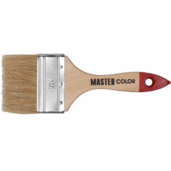 Кисть флейц., ширина 75 мм, натур. щетина, 55% топс, лакиров.ручка