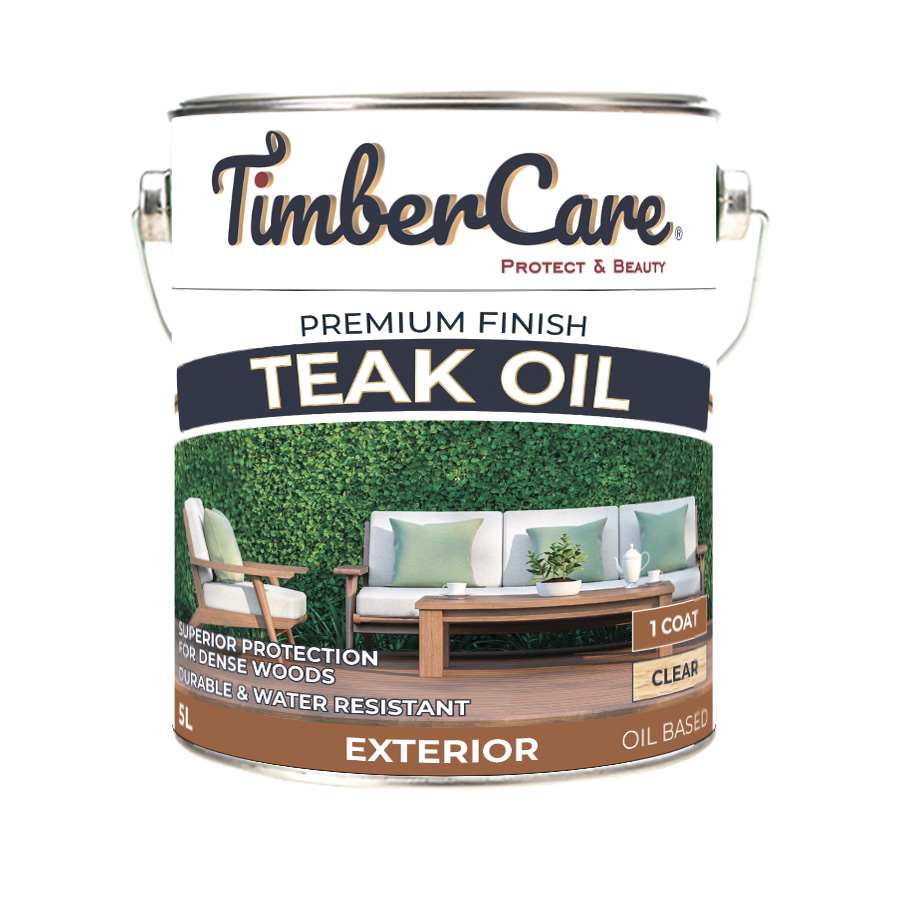 Натуральное тиковое масло TimberCare Teak Oil (цвет- прозрачный), банка 5 л