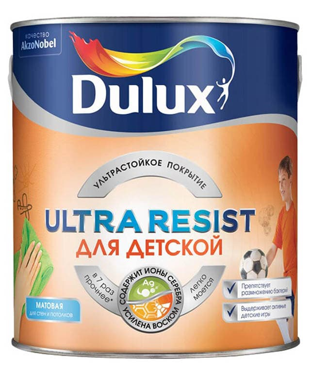 Краска Dulux Ultra Resist Для детской BW  2,5
