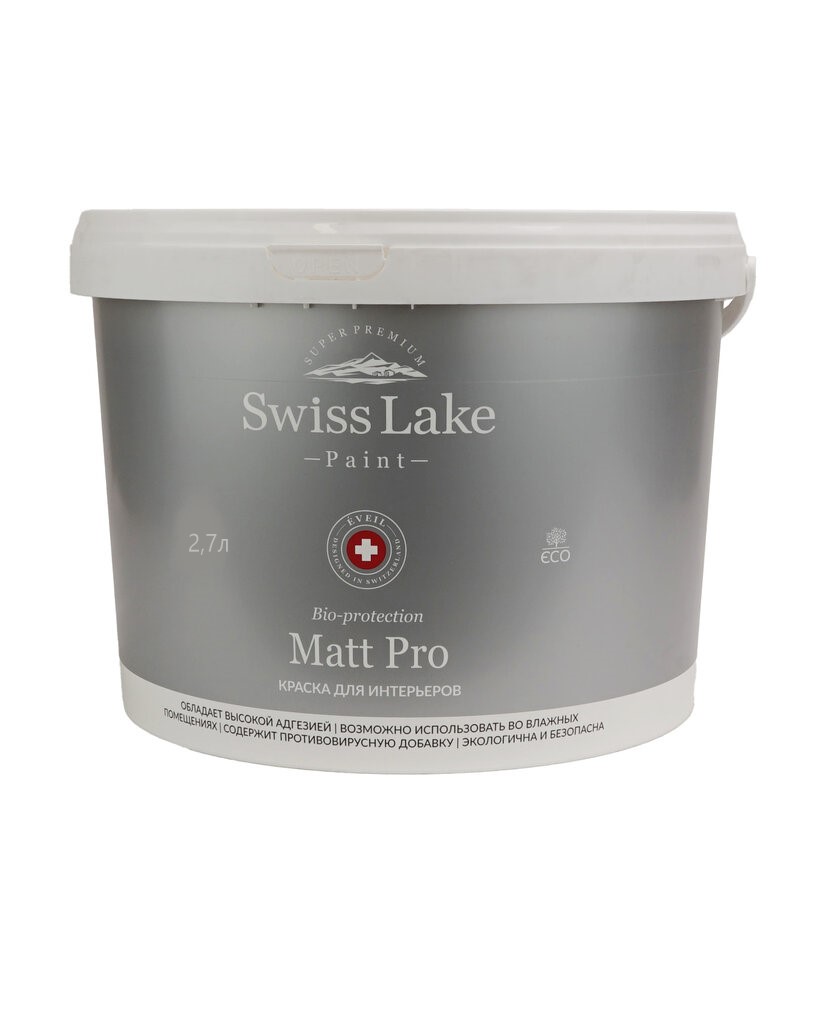 Swiss Lake Краска водно-дисперсионная Matt Pro Swiss Lake база А 2,7 л