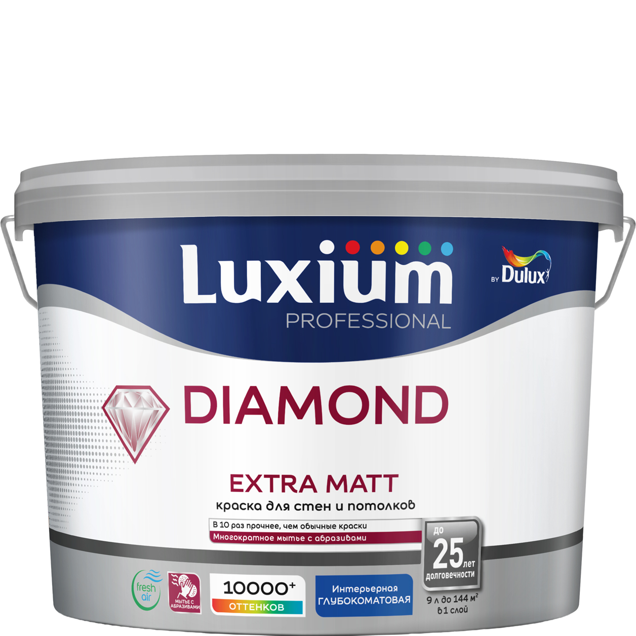Краска Luxium Prof Diamond Ext Matt глуб/мт BС9л