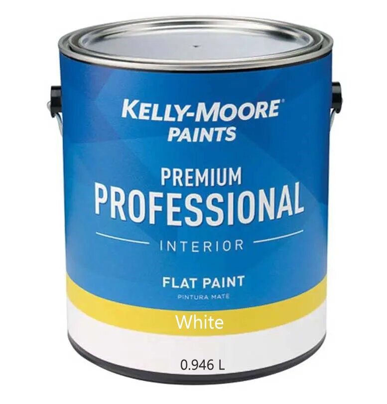 Краска профессиональная интерьерная KELLY-MOORE Premium Prof (цвет- white base, flat), банка 0,946л