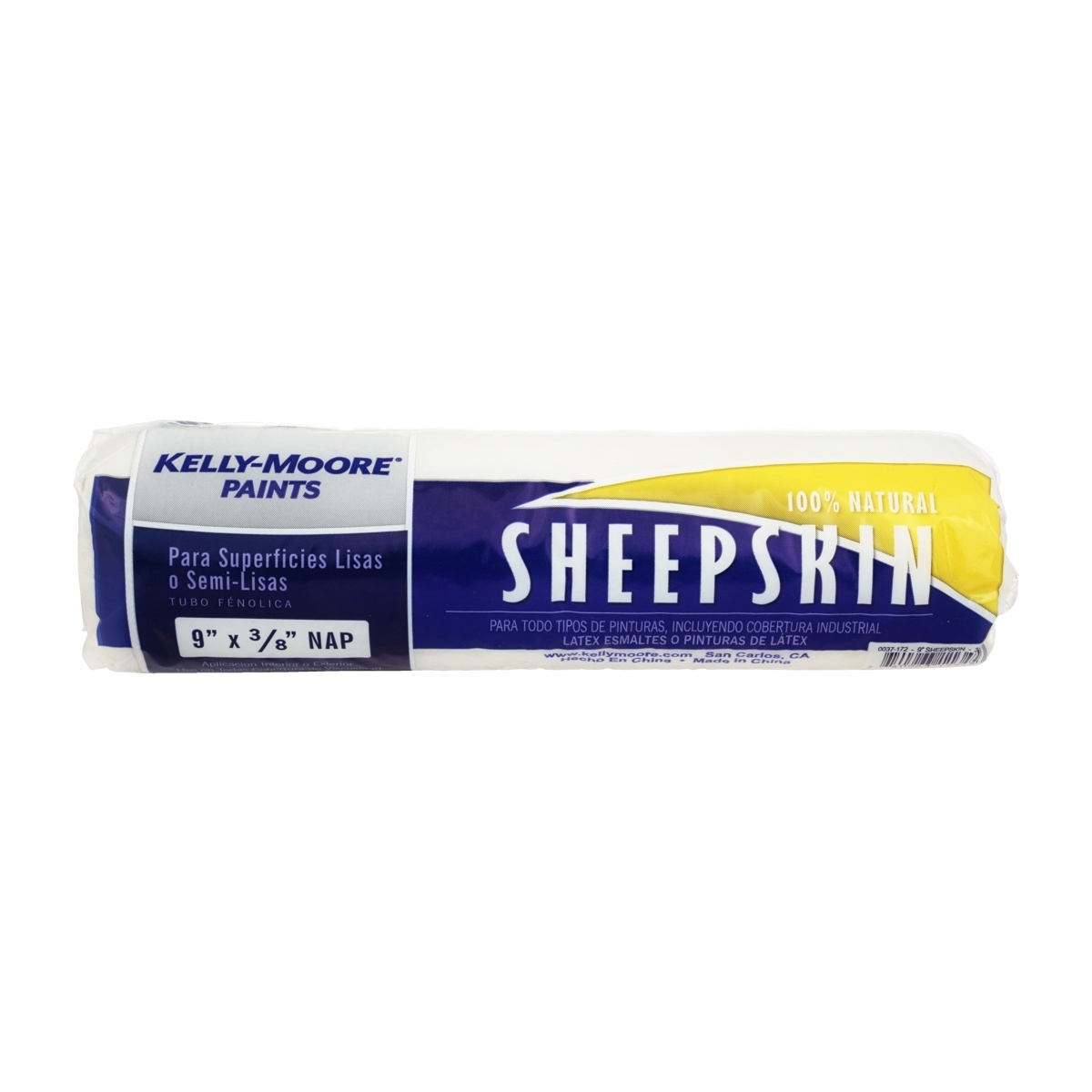 KELLY-MOORE 9 X 3-8 NAP AAA MERINO SHEEPSKIN ROLLER COVER- 100% натуральная овчина мериноса (шубка)