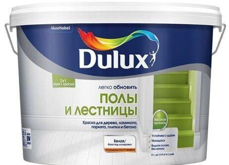 Краска Dulux Полы и Лестницы п/глянц BW 9л