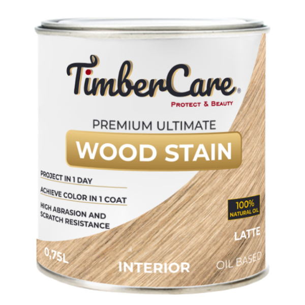 Тонирующее масло TimberCare Wood Stain (цвет- Латте- Latte), банка 0,75л