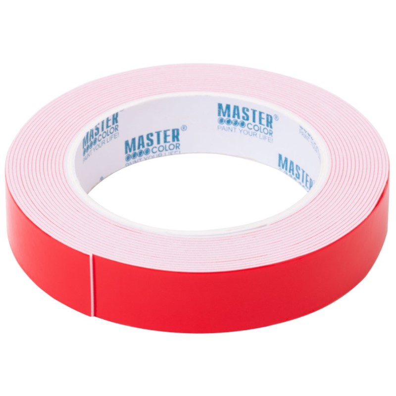 Лента клейкая двусторонняя ультра-сильная Master Color Ultra Power, 19 мм x 5 м, цвет белый