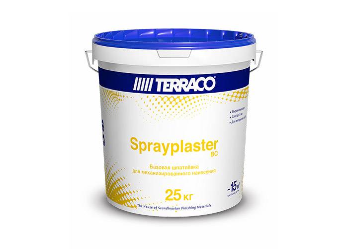 Шпатлевка  TERRACO Sprayplaster BC  (25кг) базовая