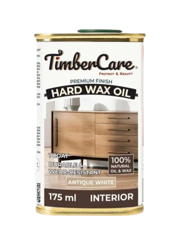 Защитное масло с твердым воском TimberCare Hard Wax Oil (цвет- Ант.белый- Antique Wh), банка 0,175л