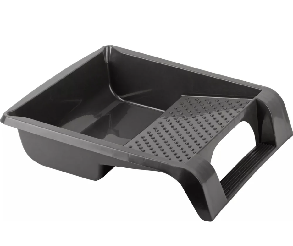 Ванночка для краски 395 х 346 мм (черная) с педалью для фиксации