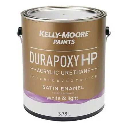 Покрытие Kelly-Moore DuraPoxy HP для полов, террас и фасадов (цвет- white&light base, satin), банка 