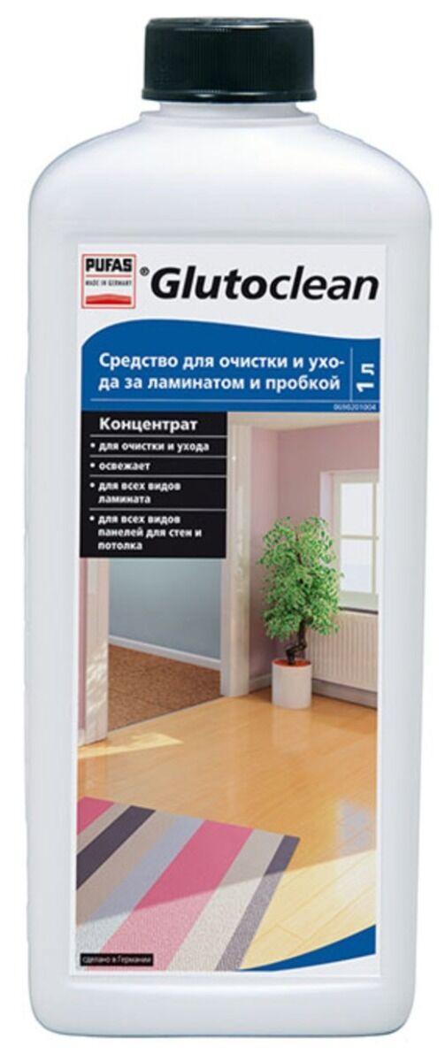 Средство PUFAS Glutoclean для очистки и ухода за ламинатом и пробкой 4*1л