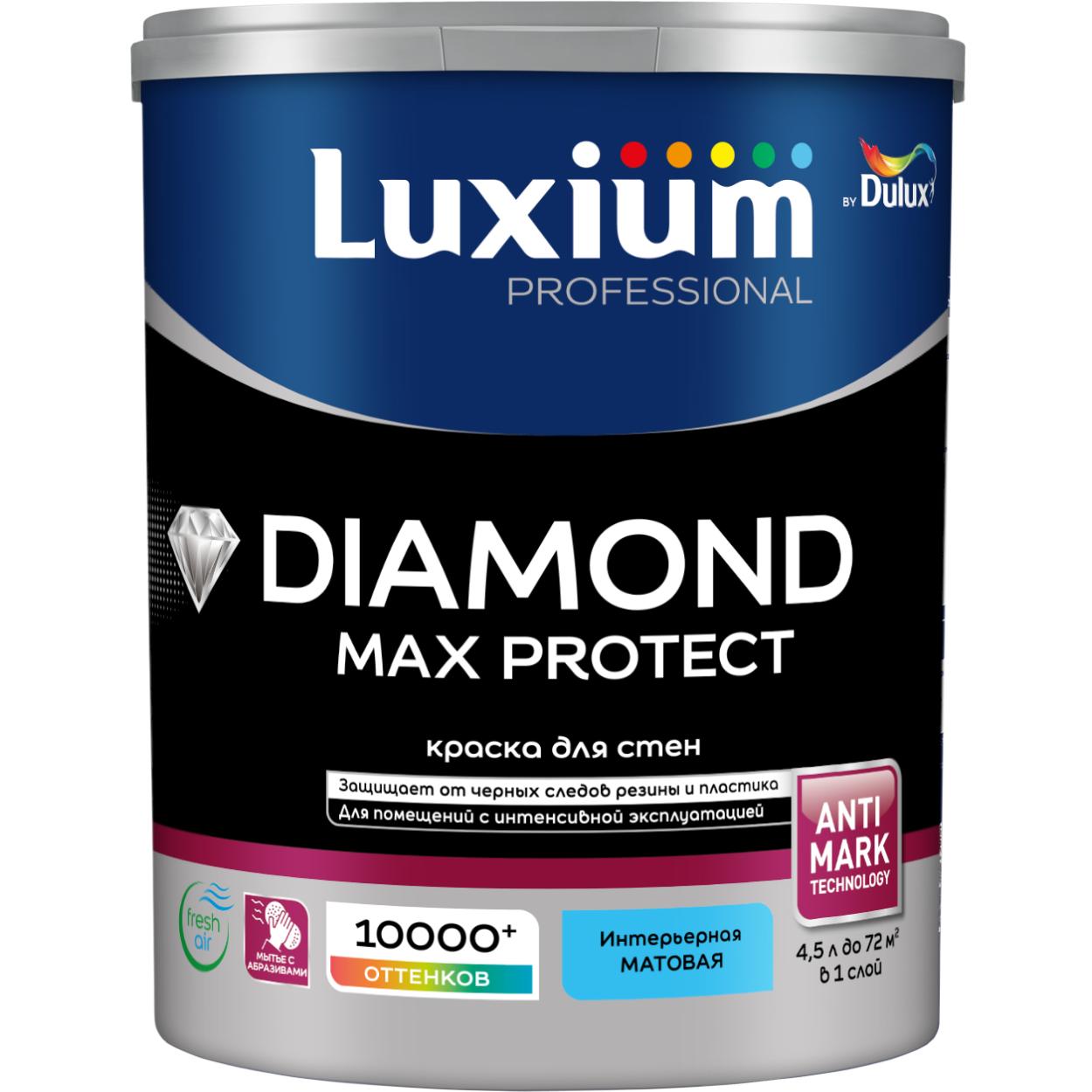 Краска Luxium Prof Diamond Max Protect мт BW4,5л