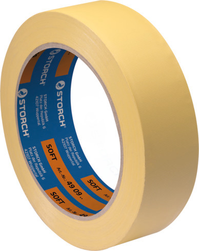 ПВХ-лента EMB, толщина 0,15 мм, цвет жёлтый -YE-, резиновый клей, температура до 40°C