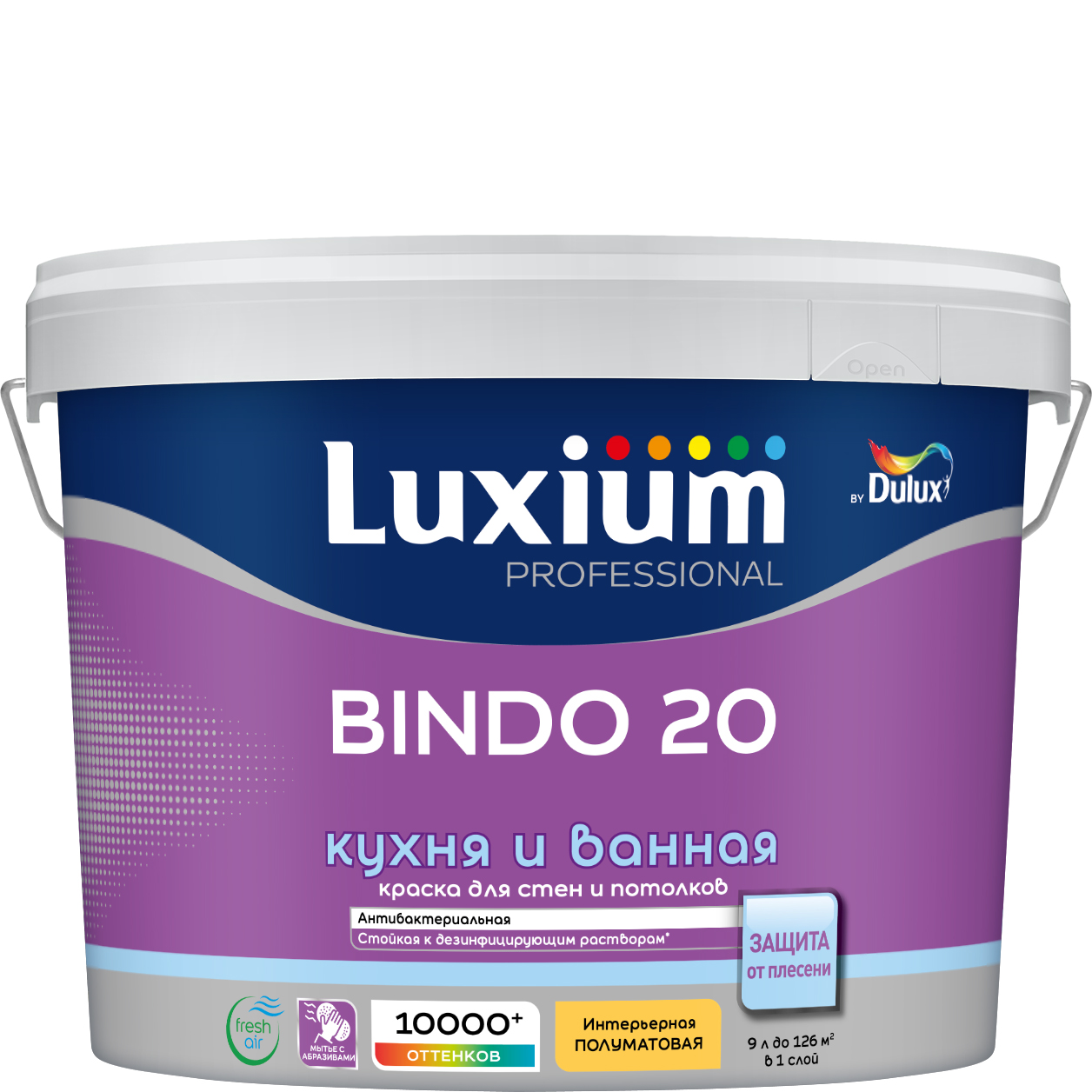 Краска Luxium Prof  Bindo 20 п/мт BC 9л