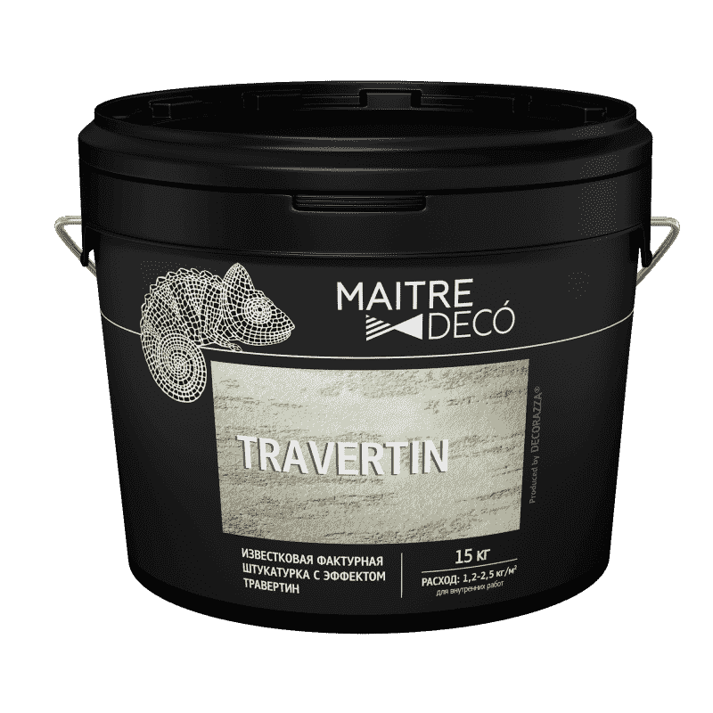 Известковая штукатурка TRAVERTIN, 15 кг
