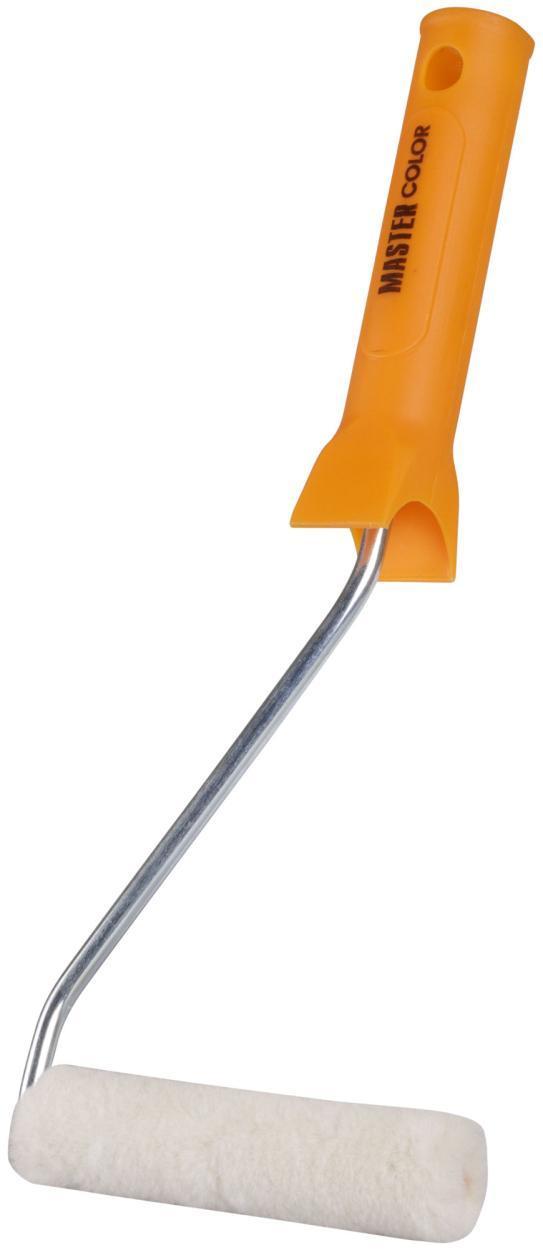 Ролик, 10 см, ядро15 мм, 100% велюр, ворс 5 мм, ручка 27 см